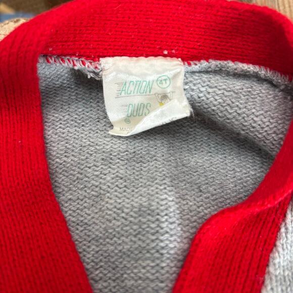 Vintage Kids 4T Collegiate Style Cardigan - Picture 3 of 3